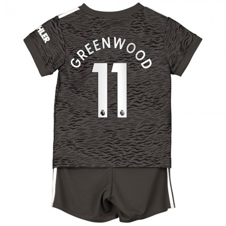 Billiga Fotbollströjor Manchester United Greenwood 11 Barn Borta tröja 2020/21 Kortärmad